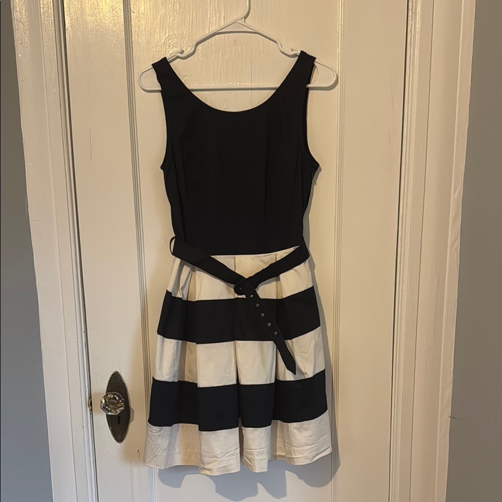 Banana Republic Blue and White Striped Dress